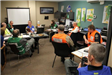 Distant Tsunami Exercise - Employees Working and Talking 4