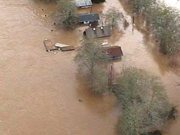 Neighborhood Underwater from Flooding 7