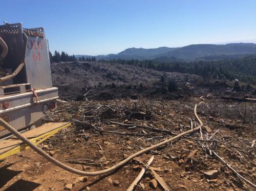 2016 - 2500 Road Fire - Depoe Bay - Damage from the Fire
