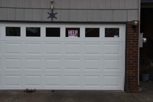 Help Sign in a Garage Door Window