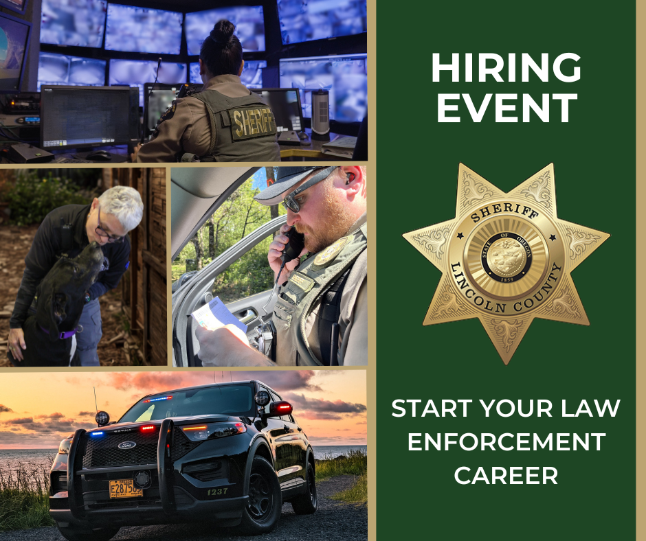 Hiring Event - Collage of Sheriff's Office Employees. 