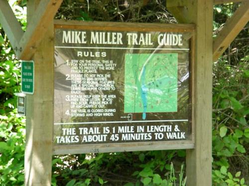 Mike Miller Trail Guide Sign