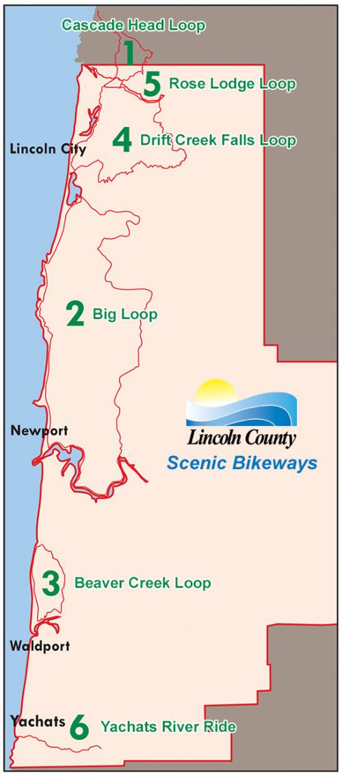 Scenic Bikeways Map