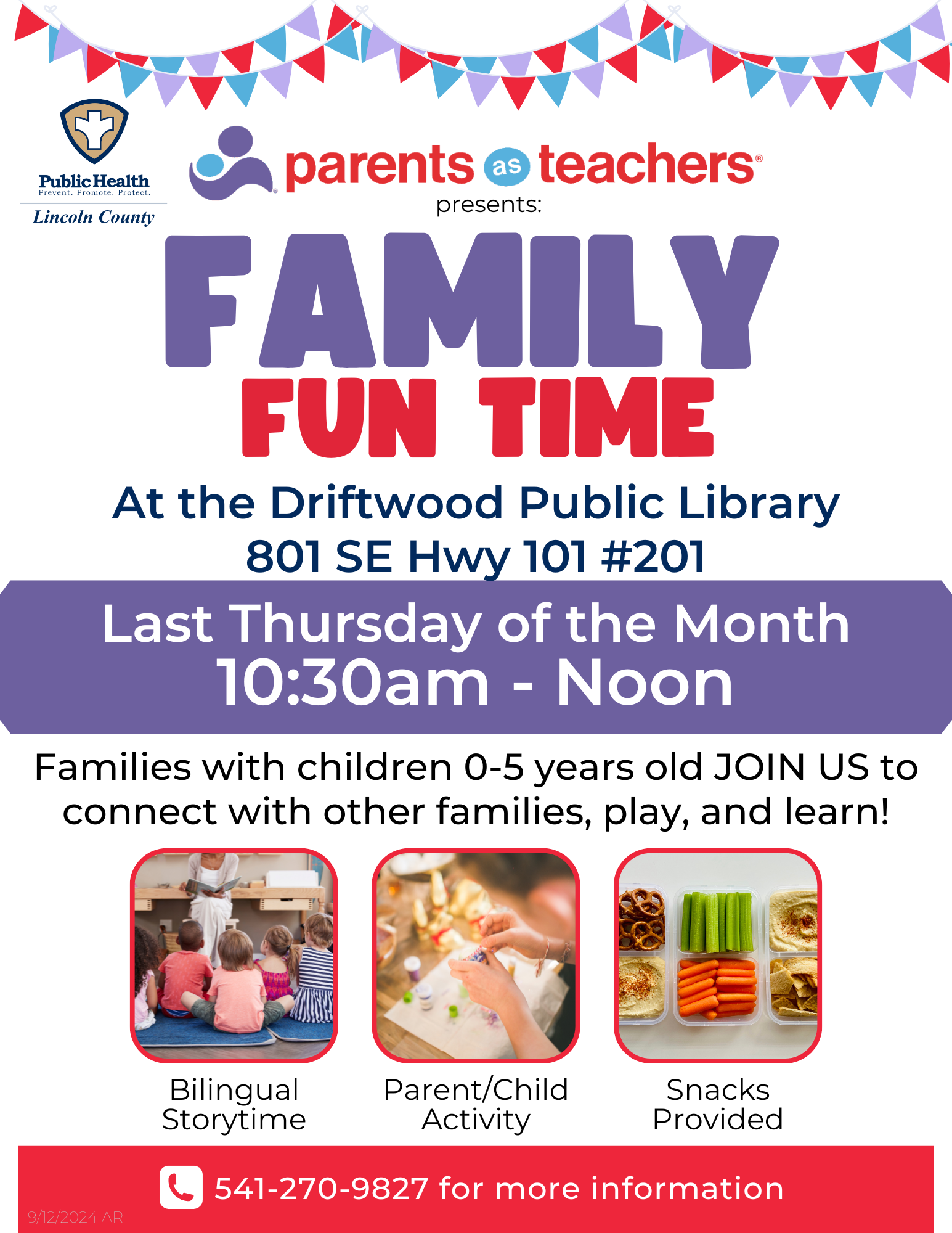 Parents as Teachers Family Fun Time_Lincoln City_Flyer_English_7.22.2024