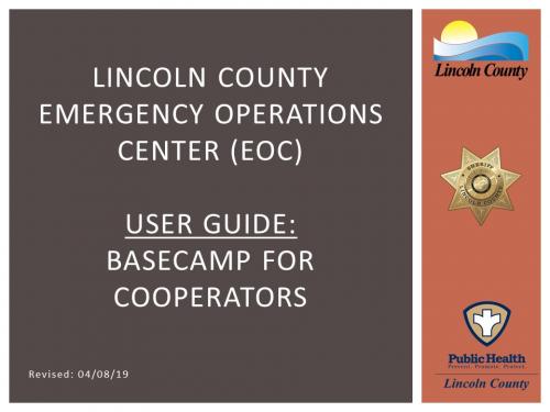 Lincoln County Basecamp User Guide for Cooperators
