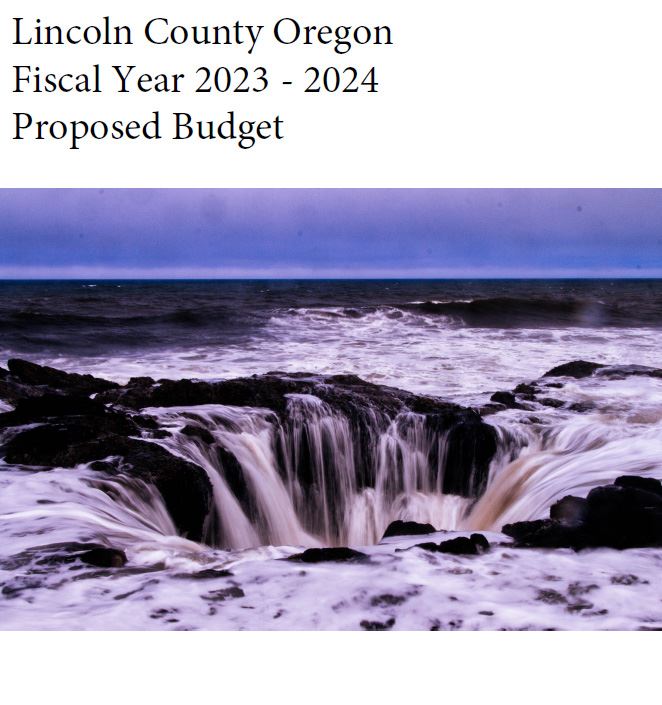 Lincoln County 2023-24 Budget, the ocean pours into Thor's Well in the rock shore at Cape Perpetua Opens in new window